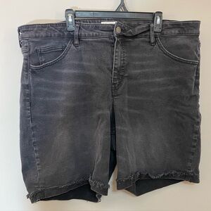 Ava & Viv Distressed Roll Cuff Bermudas 20w